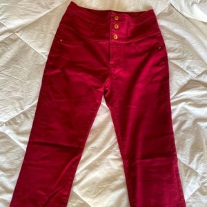 Refuge red jeggings